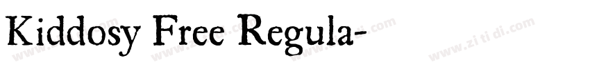 Kiddosy Free Regula字体转换